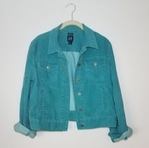 Gap Turqouise Corduroy Jacket!
